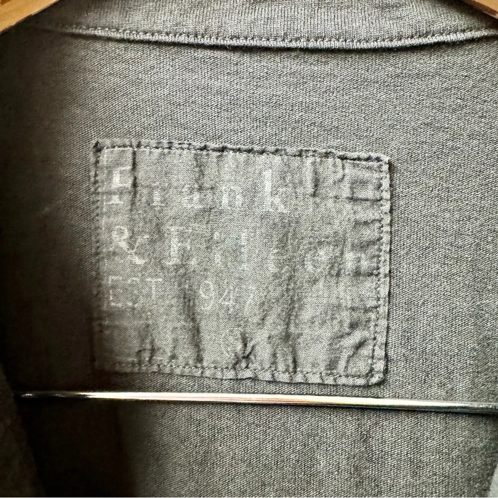 Frank & Eileen Nicole Long Sleeve Henley Dress Heritage Jersey Black Small S - Picture 8 of 14